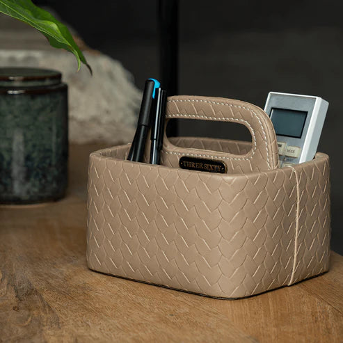 
      Buy Leather Desk Organiser - Three Sixty Life
