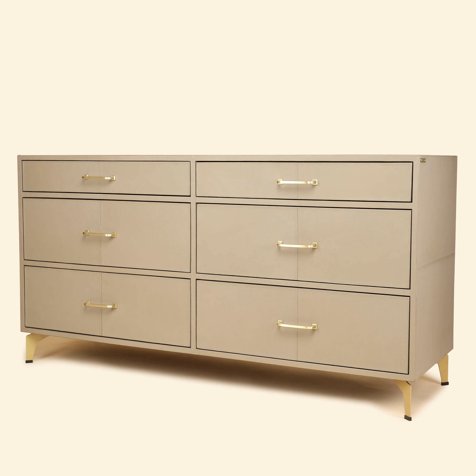 Chest of Six Drawers - Taupe