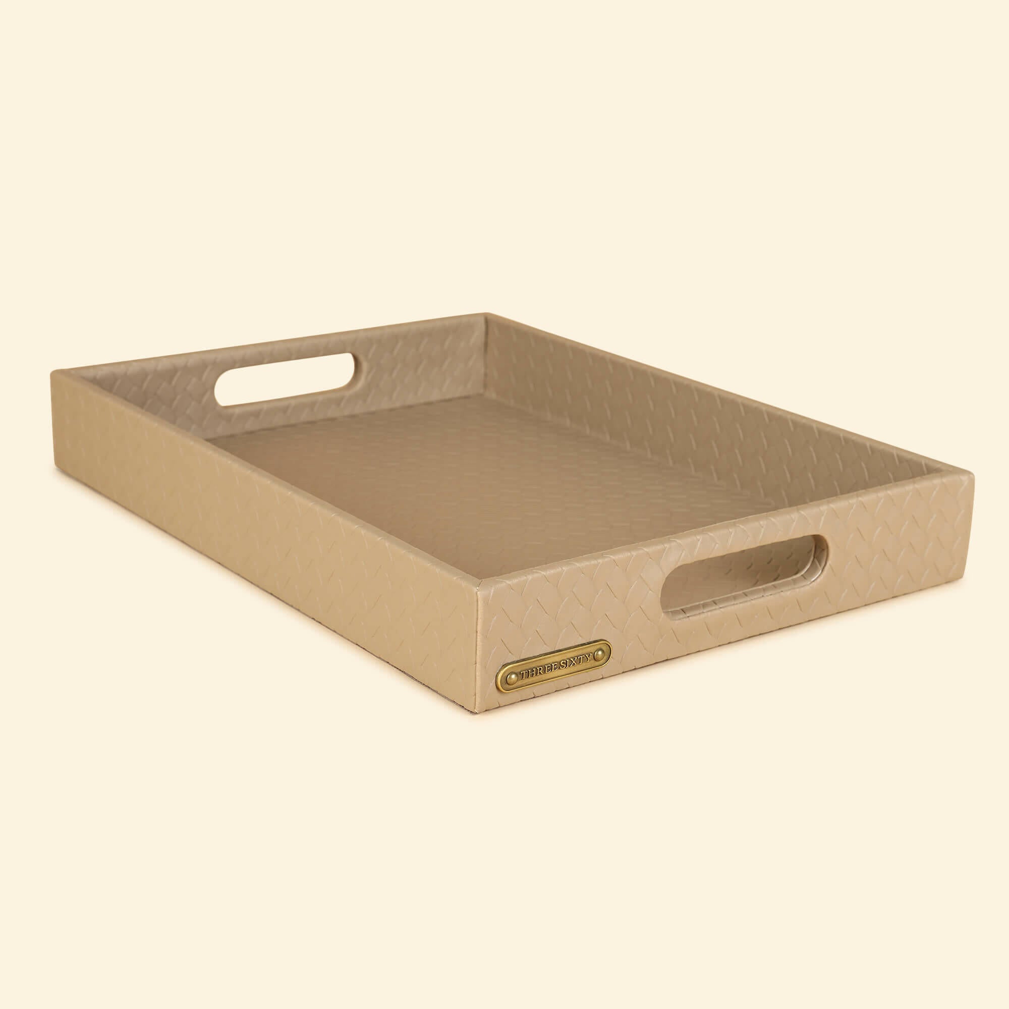 Entwine Large Multipurpose Tray Beige