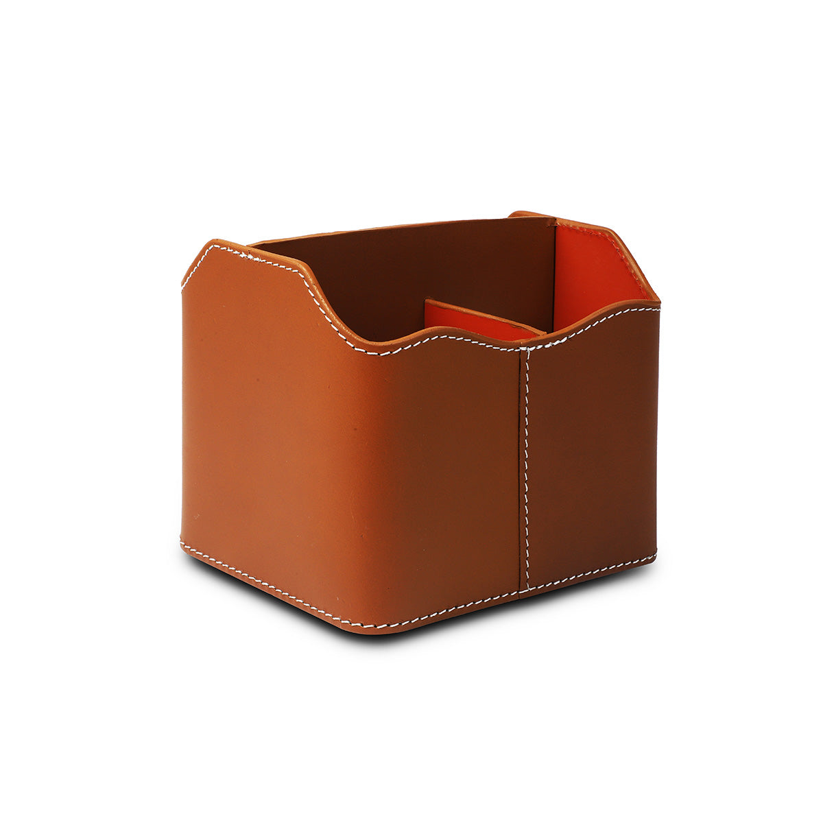 Modella Multi Storage Desk Organizer Cognac