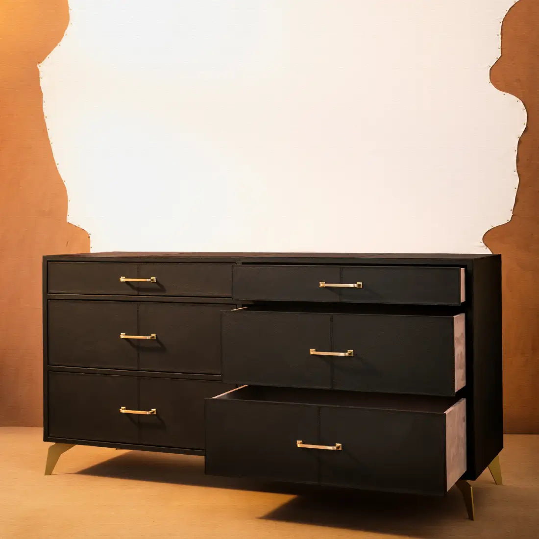 Chest of Six Drawers - Black