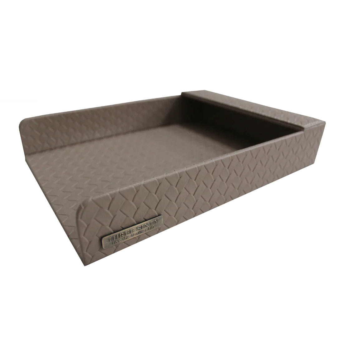 Paper Tray A4 in Faux Leather Beige