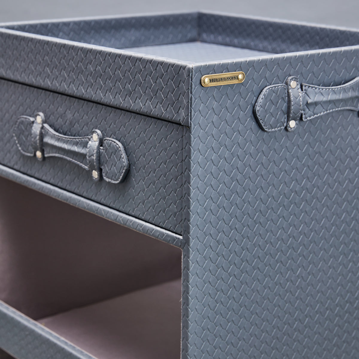 Single Drawer Bar Trolley Grey