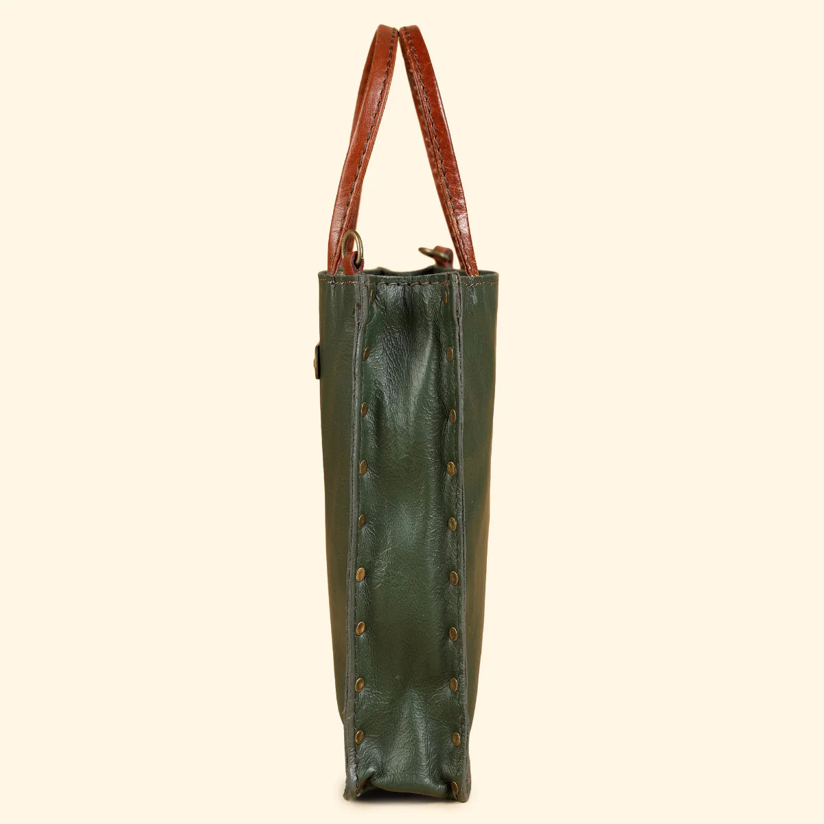 Ines Sling Bag - Genuine Waxy Leather Olive Green