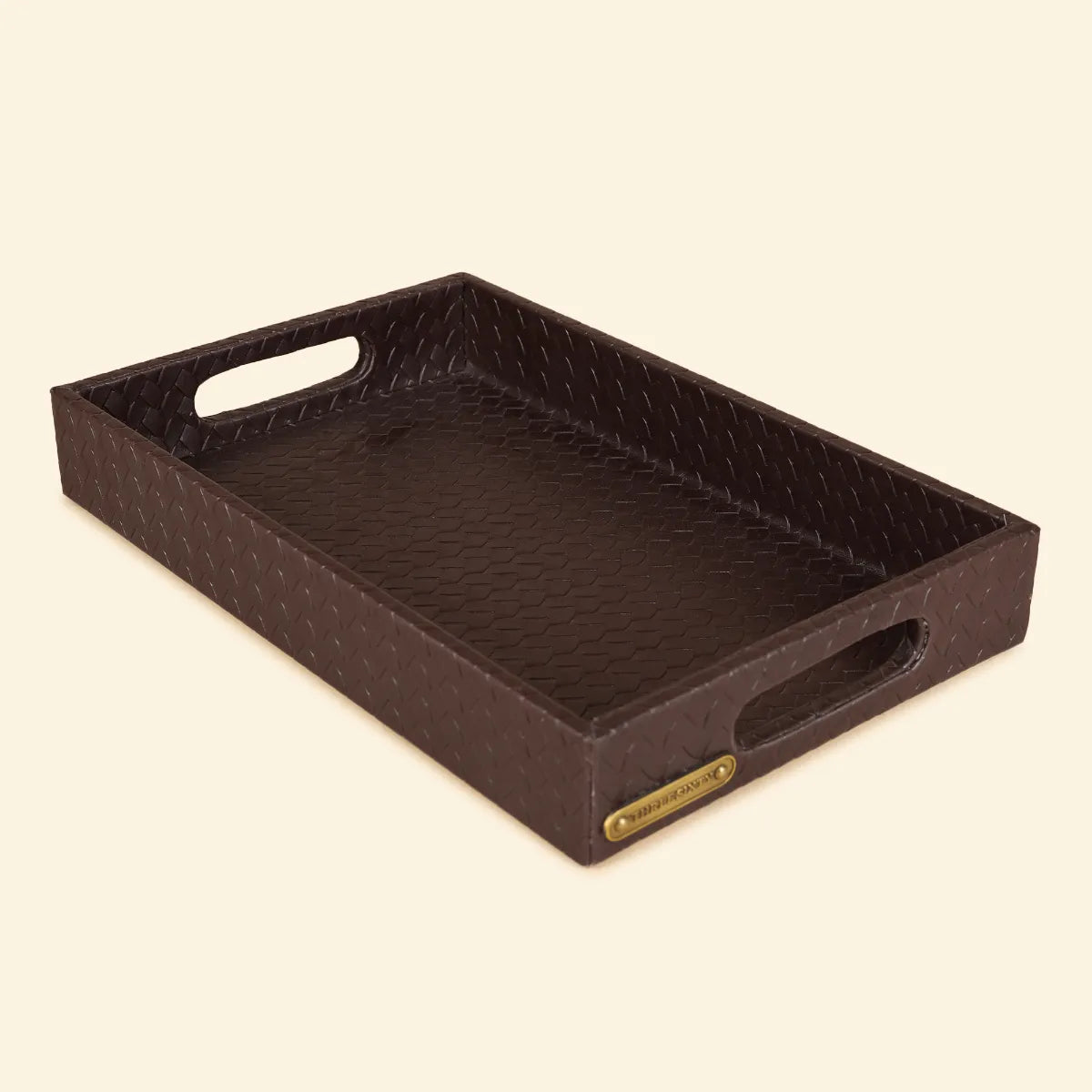 Small Rectangular Tray Brown