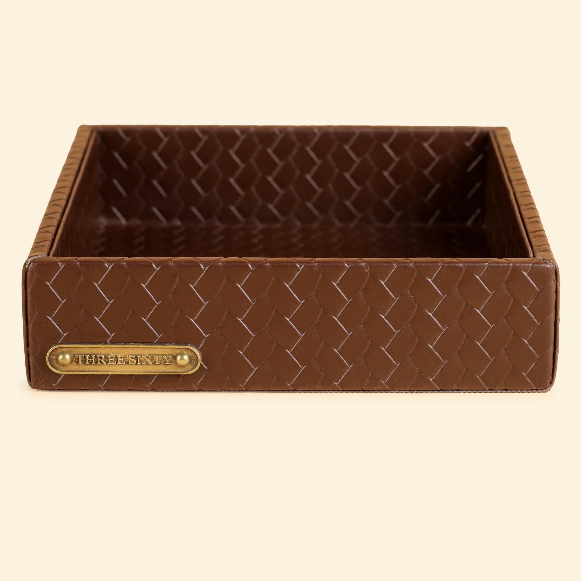 Entwine Small Tray Brown