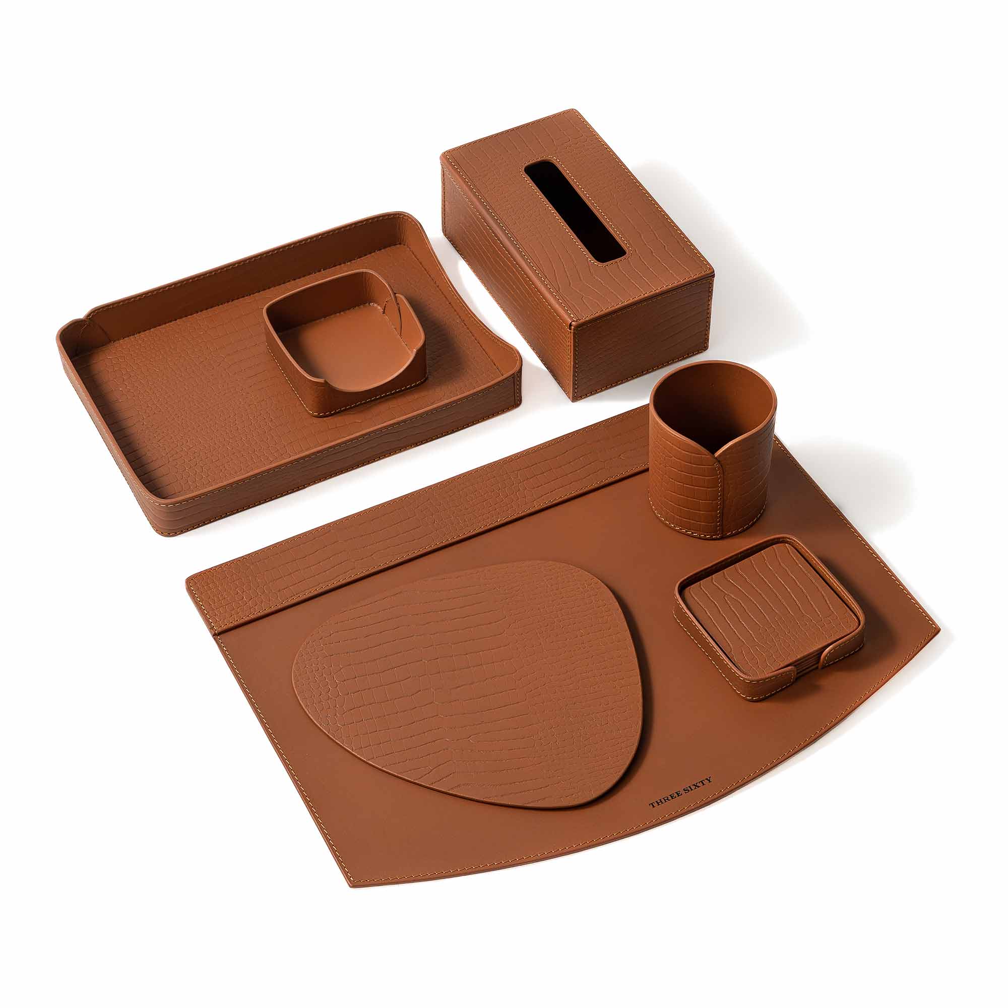 Sterling Desktop Set Tan