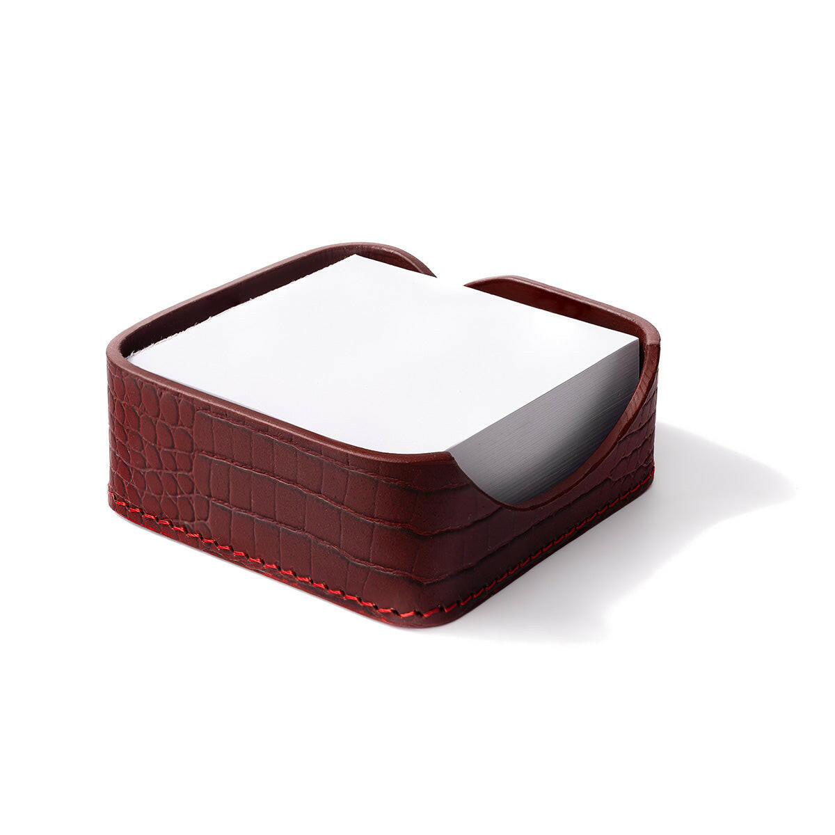 Sterling Memo Holder Maroon