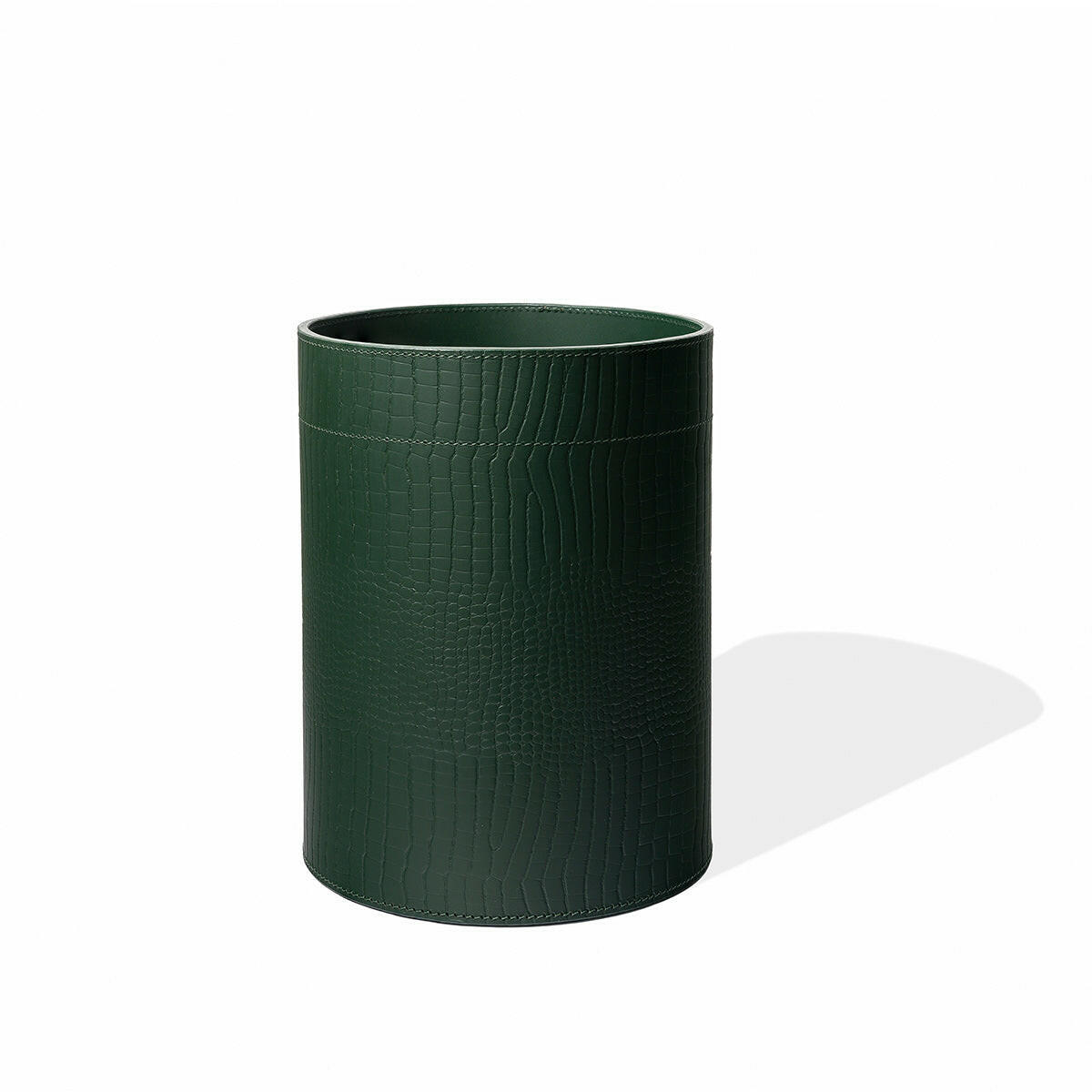 Sterling Wastebin With Metal Inner Green