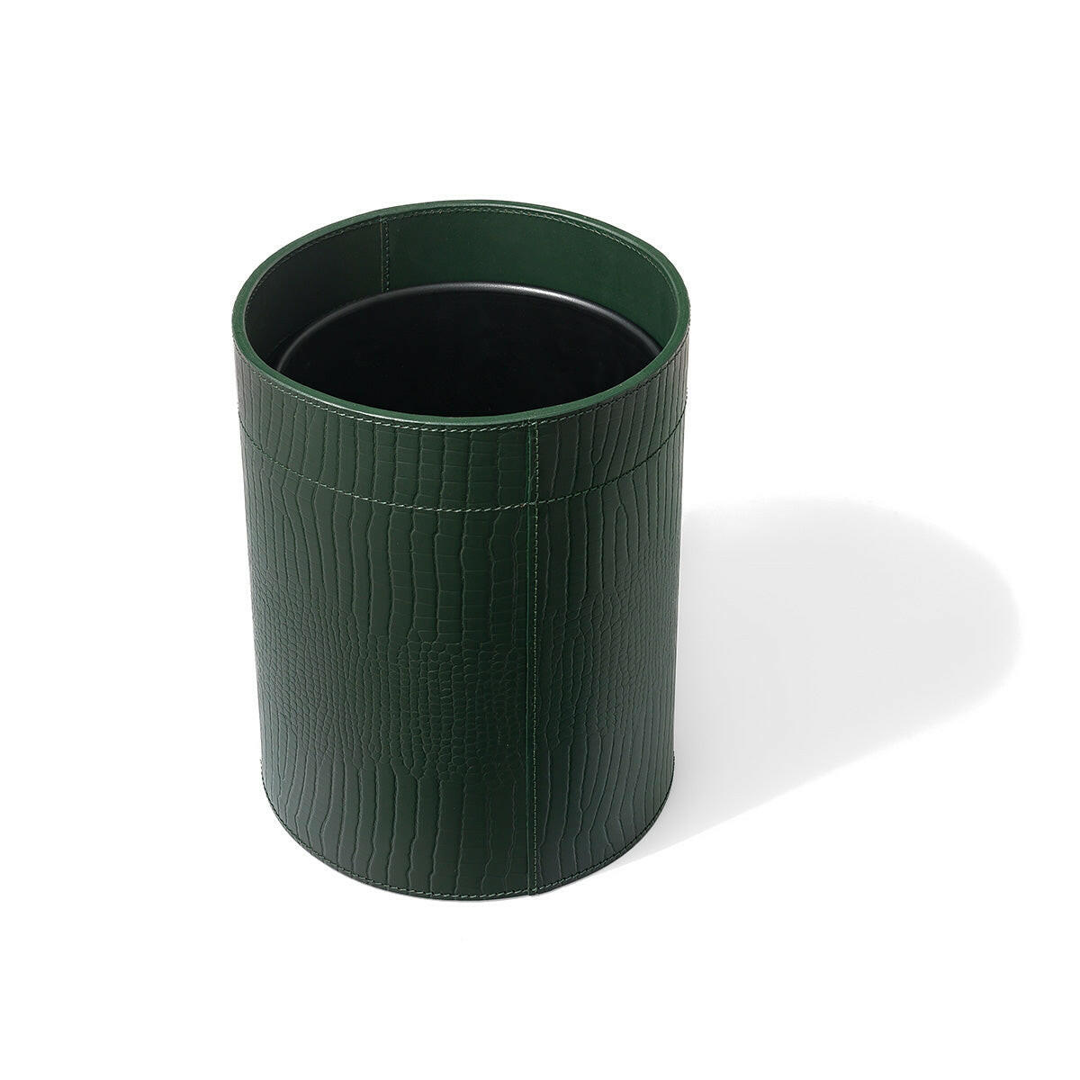 Sterling Wastebin With Metal Inner Green