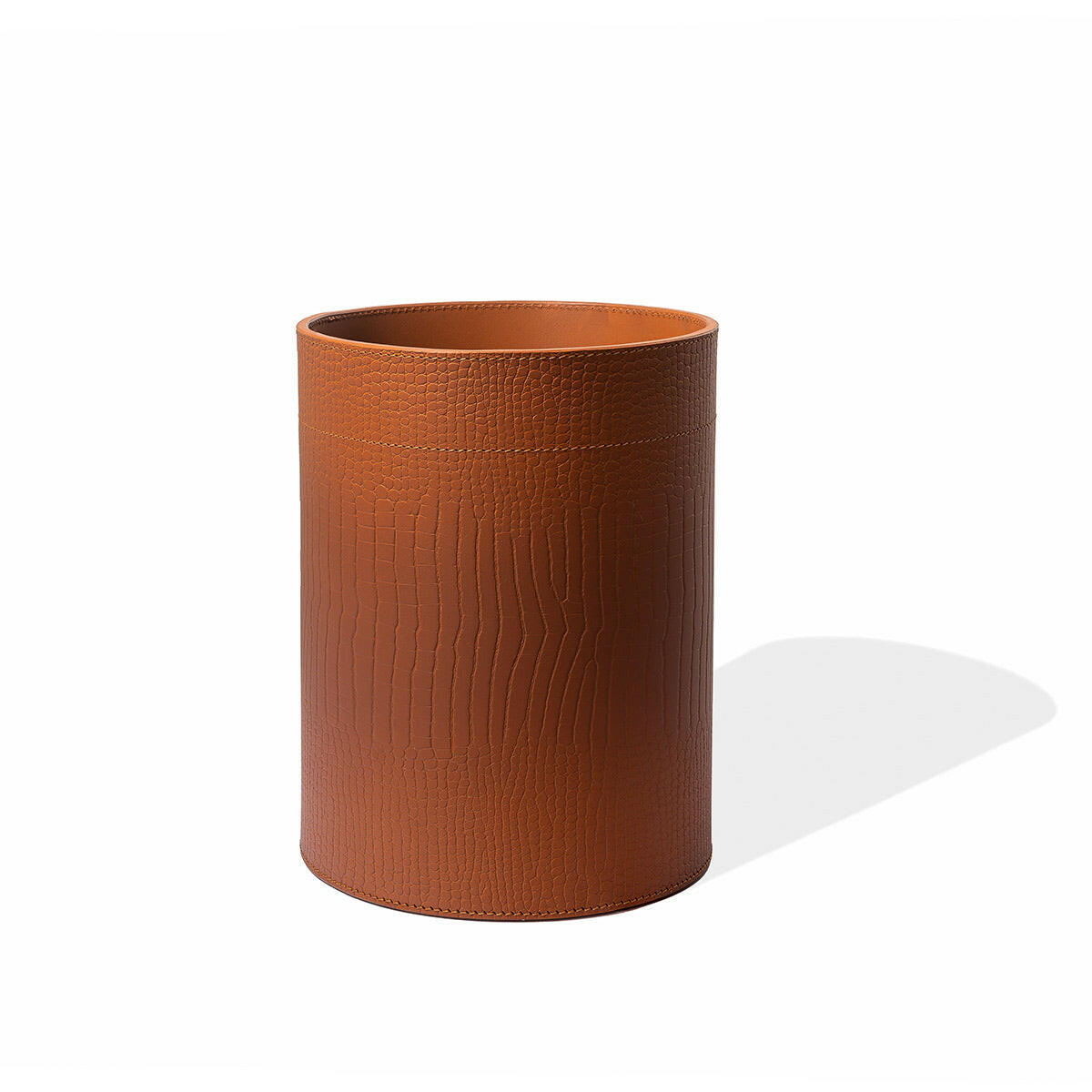 Sterling Wastebin With Metal Inner Tan