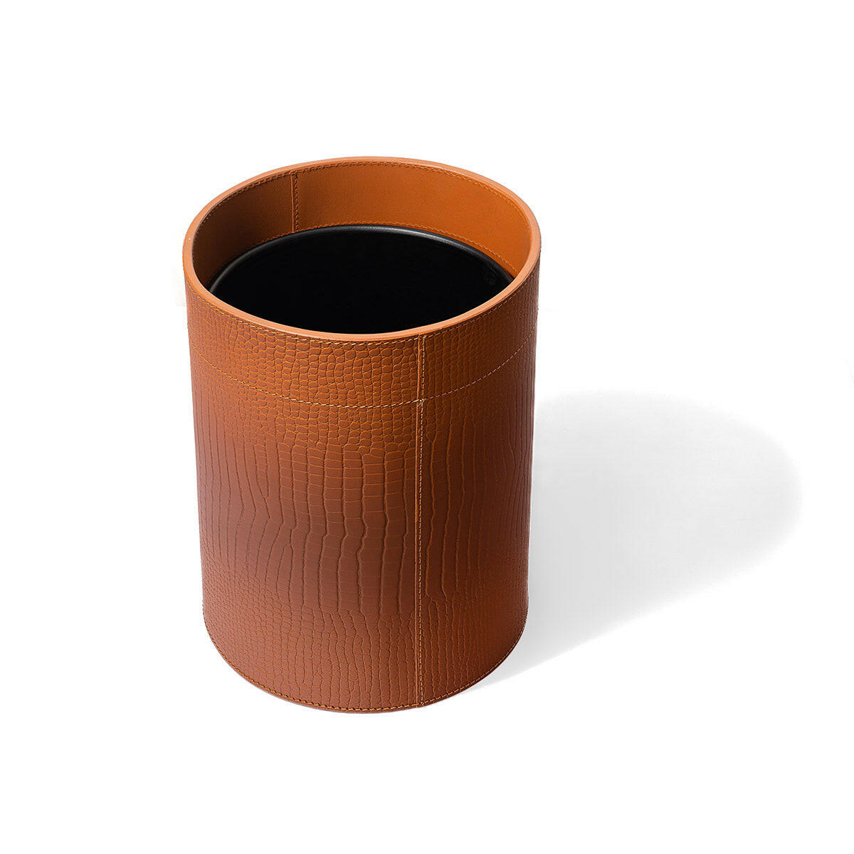 Sterling Wastebin With Metal Inner Tan