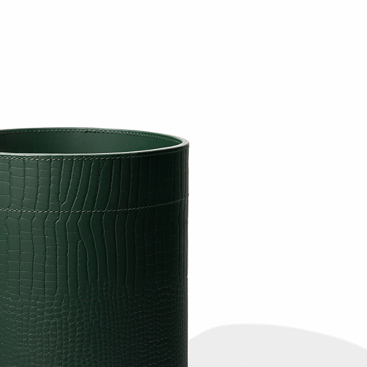 Sterling Wastebin With Metal Inner Green