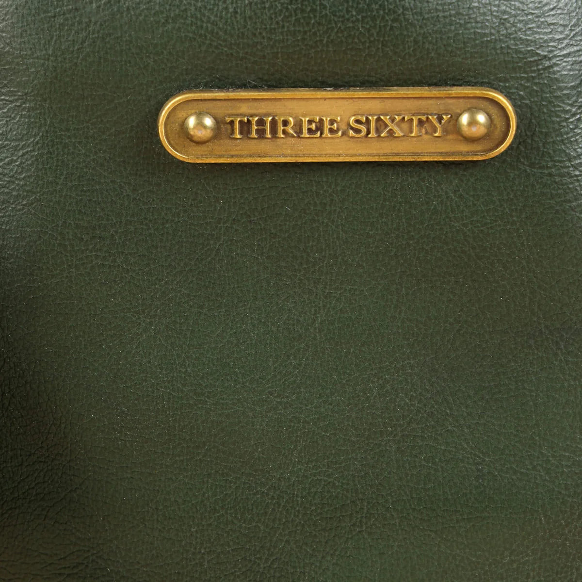 Ines Tote Bag- Genuine Waxy Leather Olive Green