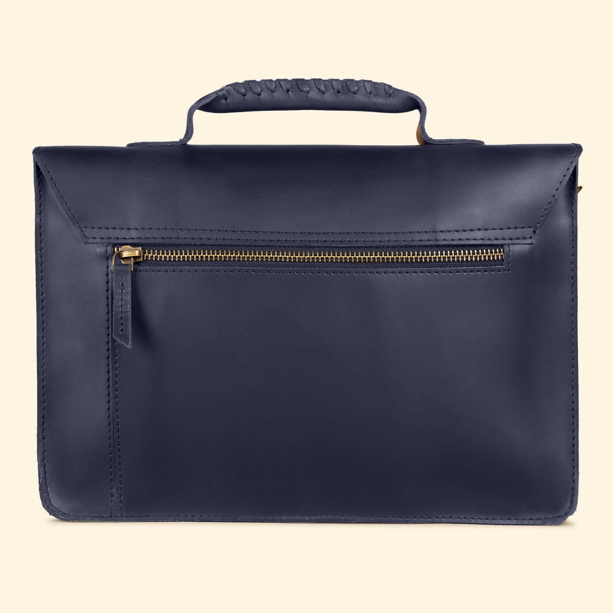 Olgor Utility bag- Genuine Leather Navy Blue