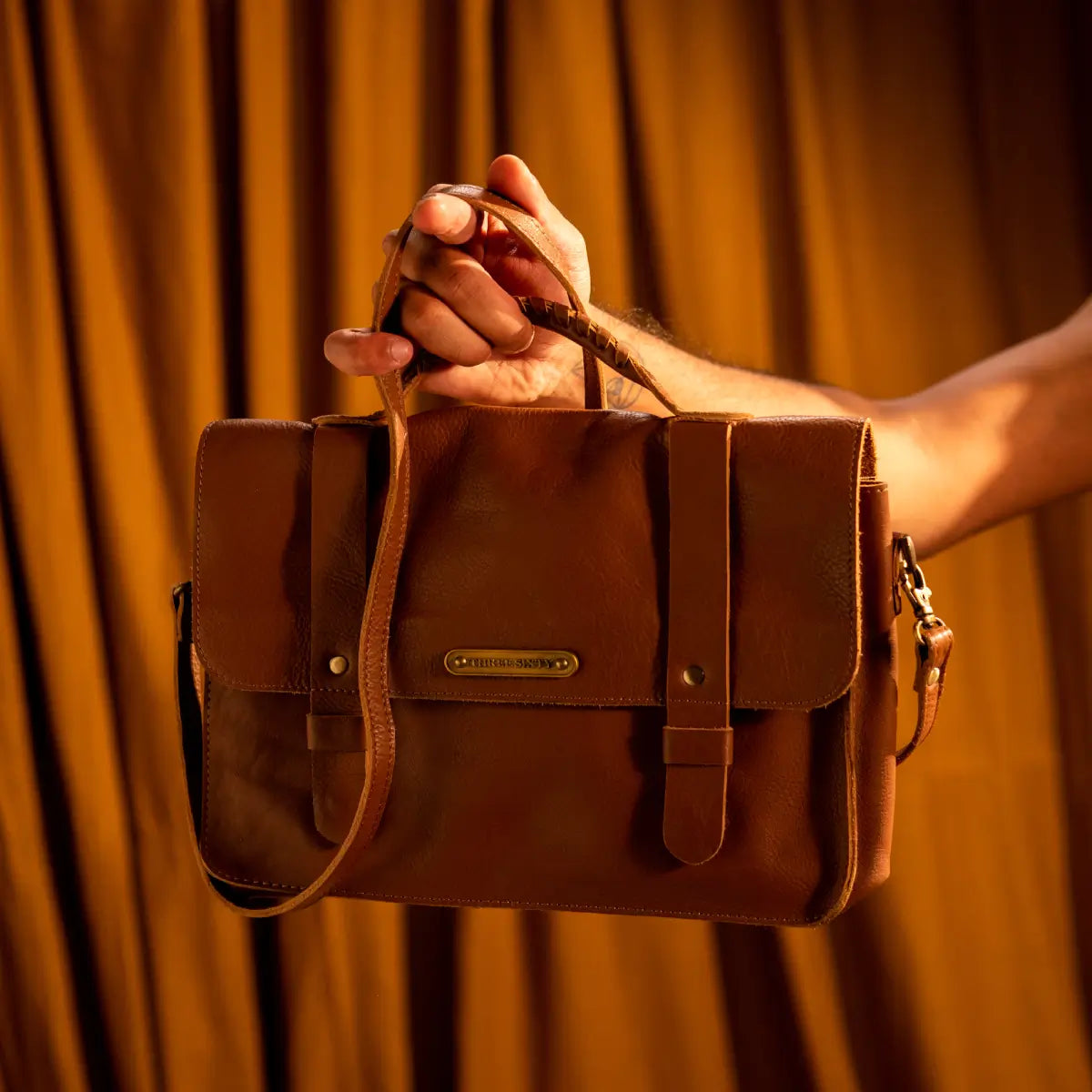 Olgor Utility bag- Genuine Leather Tan