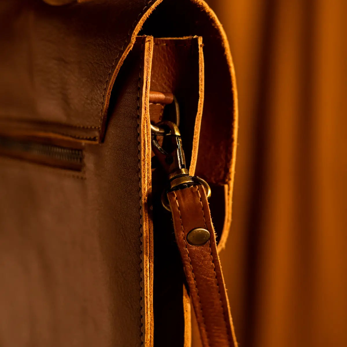 Olgor Utility bag- Genuine Leather Tan