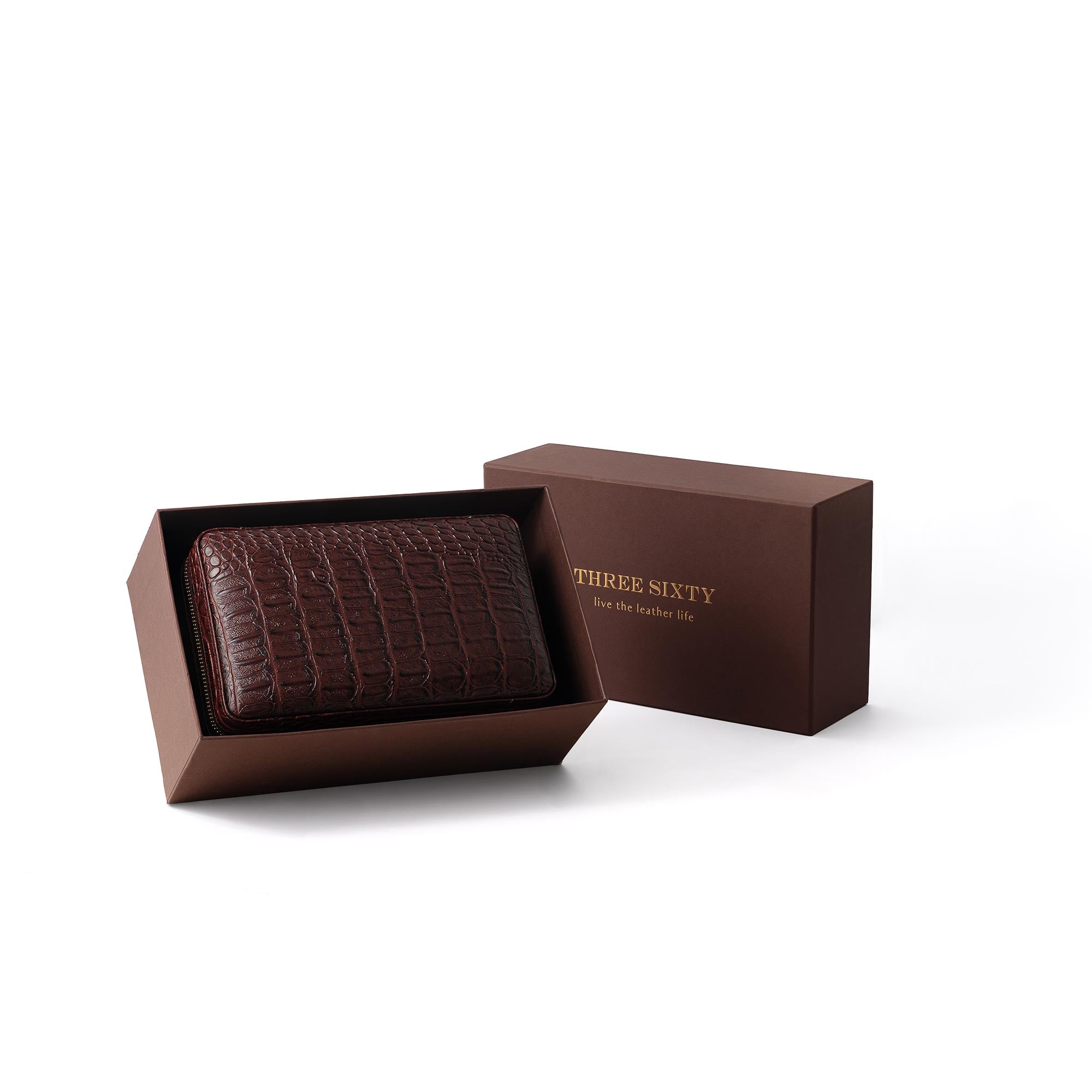 Voyager Cigar Case Burgundy - Three Sixty Life