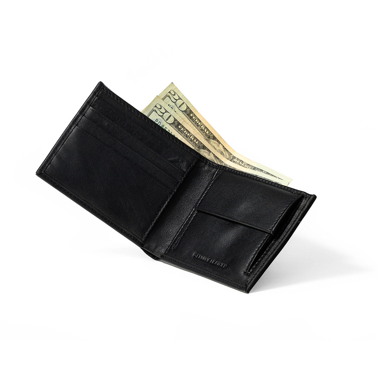 Obsidian Men's Leather Wallet Black