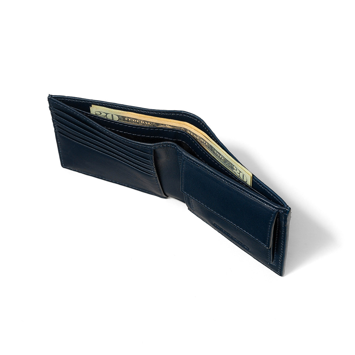 Vertex Men's Leather Wallet Blue