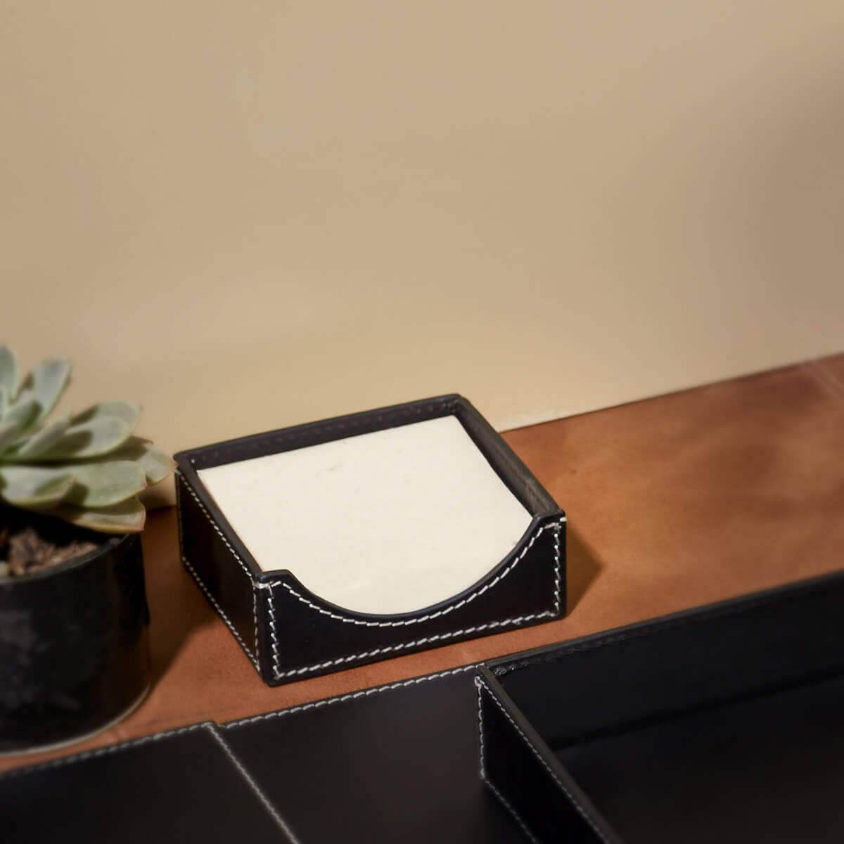 Modella Square Memo Holder Black