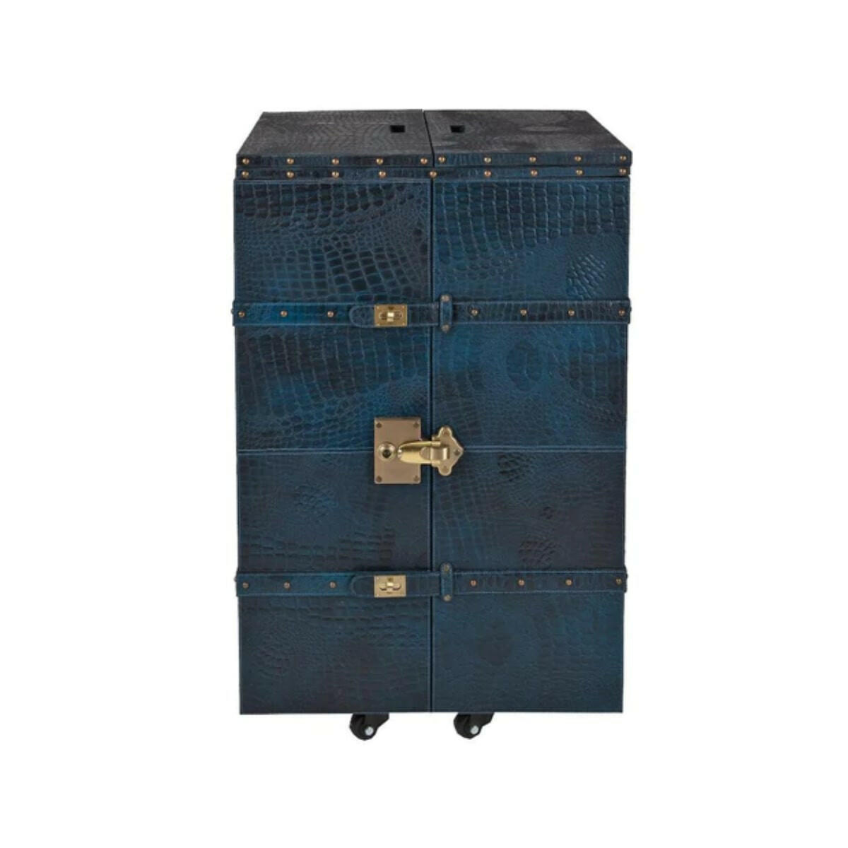 Panama Medium Flap Open Bar Blue