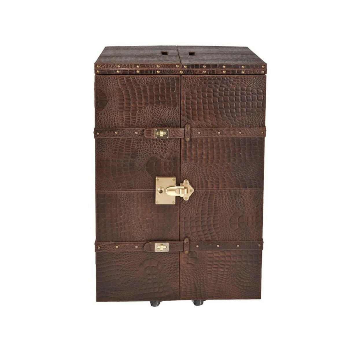 Panama Medium Flap Open Bar Brown