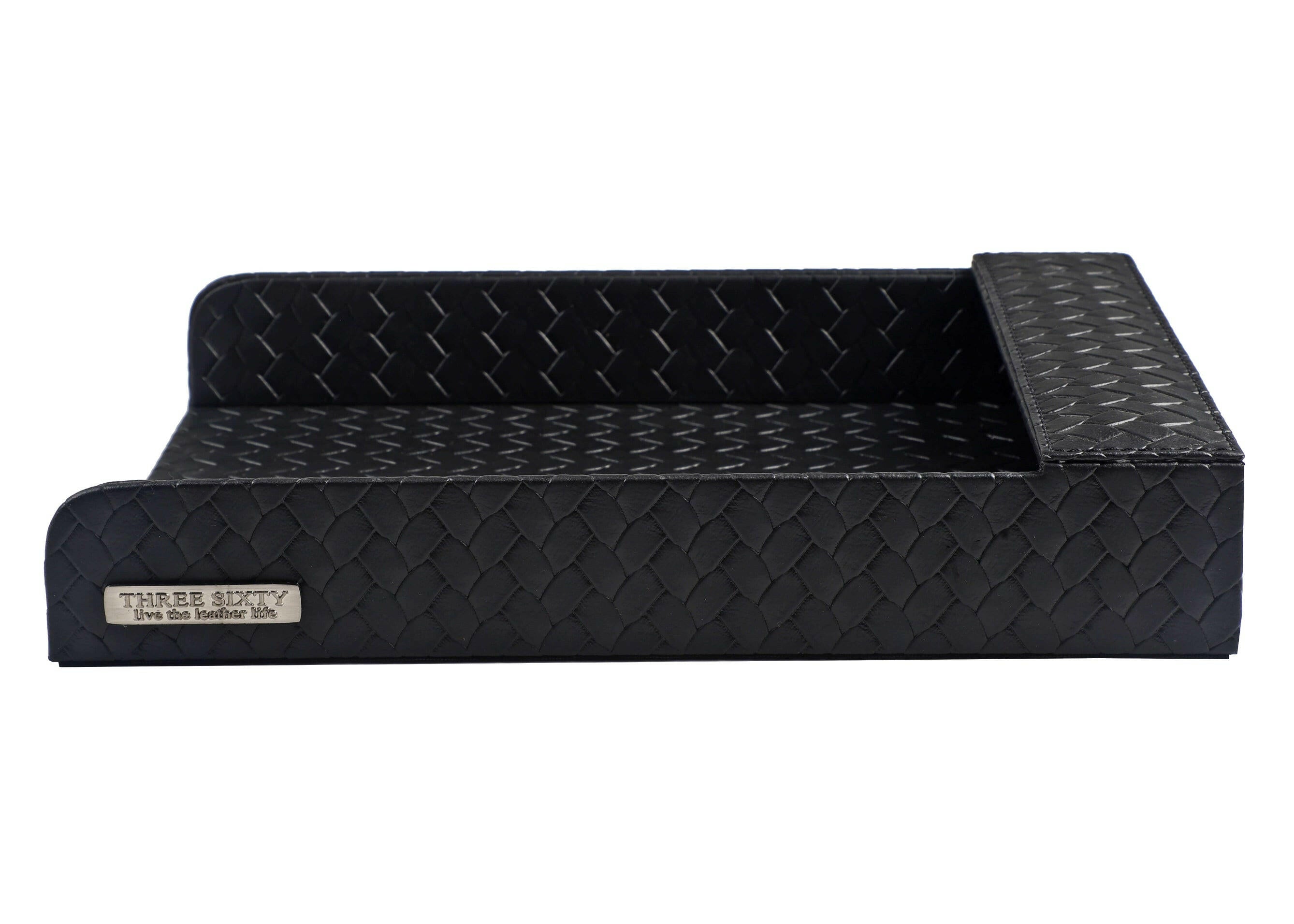 Paper Tray A4 in Faux Leather Black