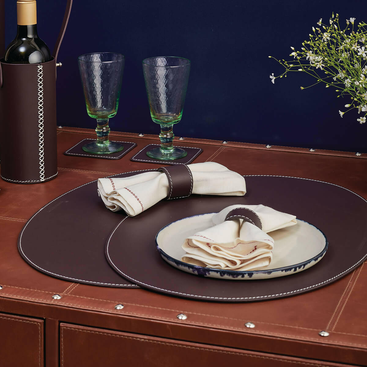 Modella Placemat Bordeaux